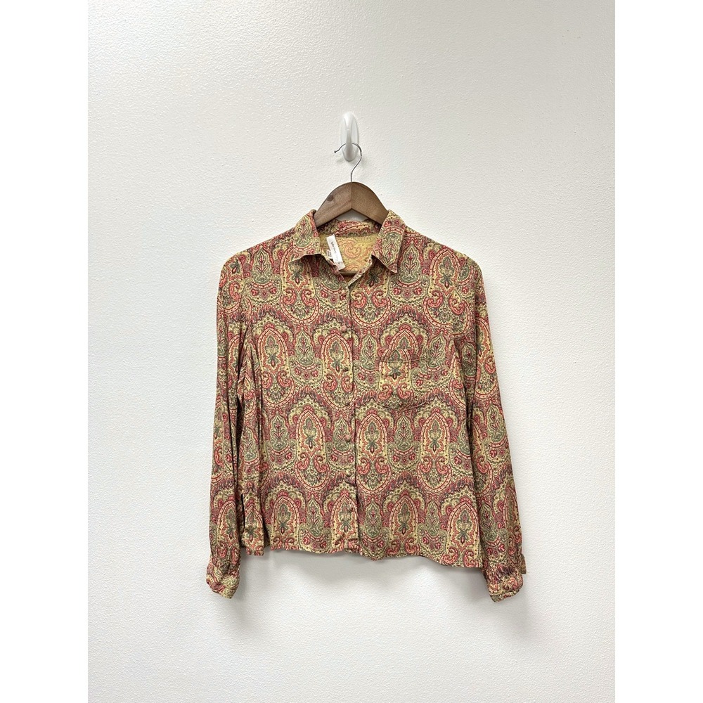 Topshop x Kate Moss‎ Button Front Paisley Blouse 6